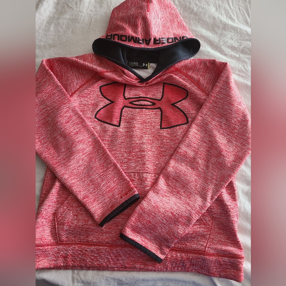Under Armour Youth Large Red Hooded Sweatshirt